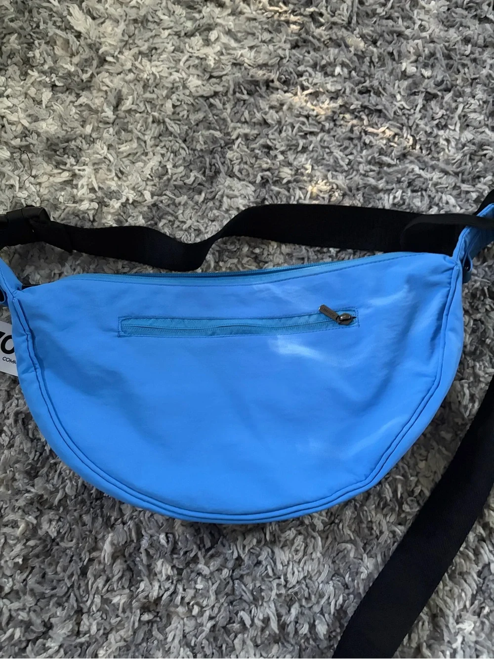 707 Street Blue Medium Crescent Purse Bag NEW W TAG